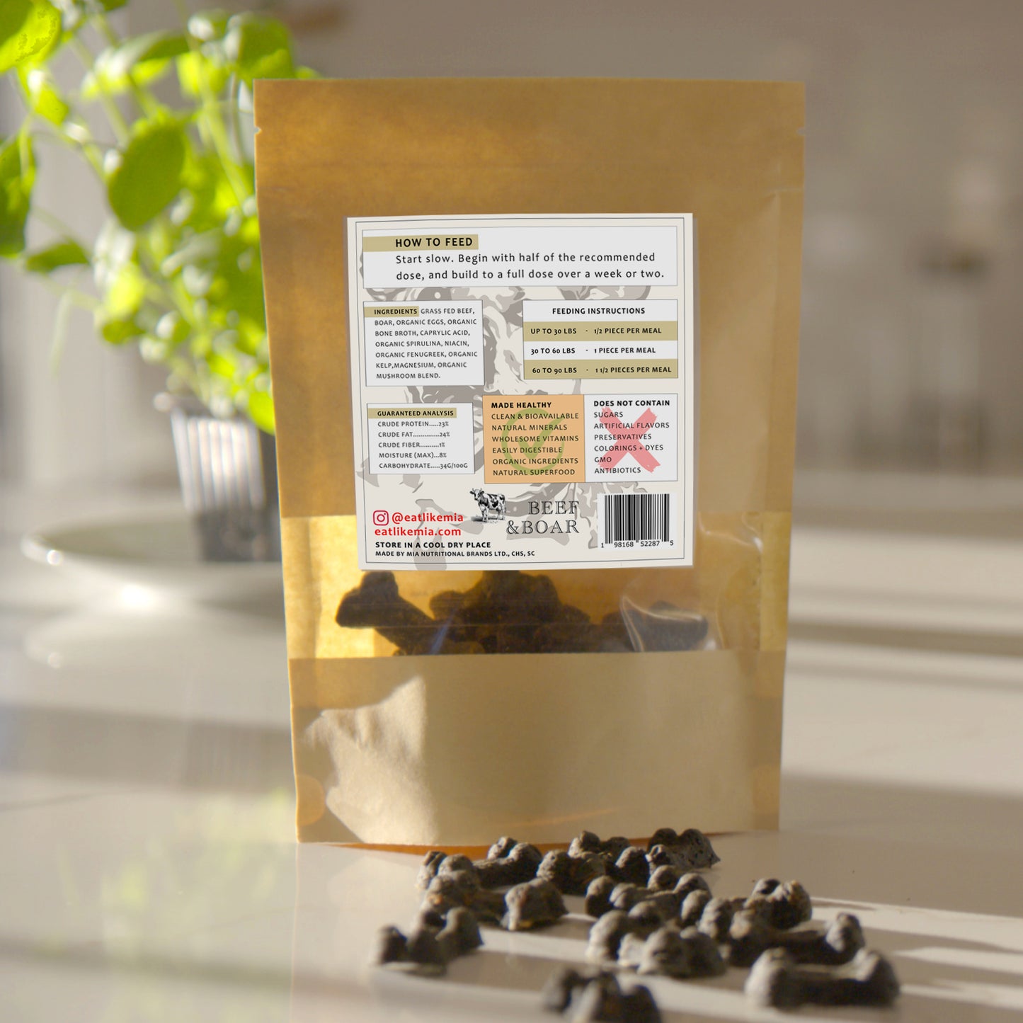 Mia Nutrition Grass Fed Beef & Boar *Double Coat* SUPER potent